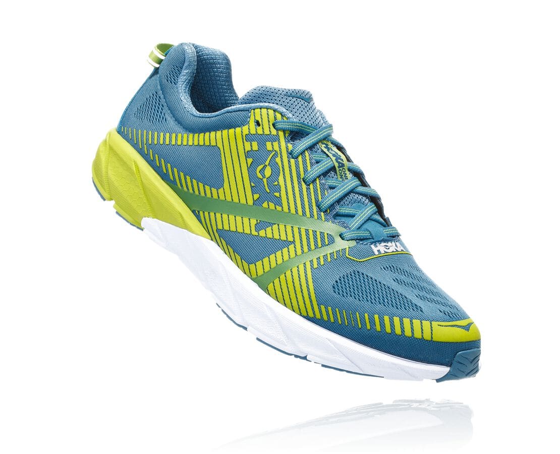 Hoka One One Tracer 2 Philippines - Mens Road Running Shoes - Blue / Light Green | ZS2589047